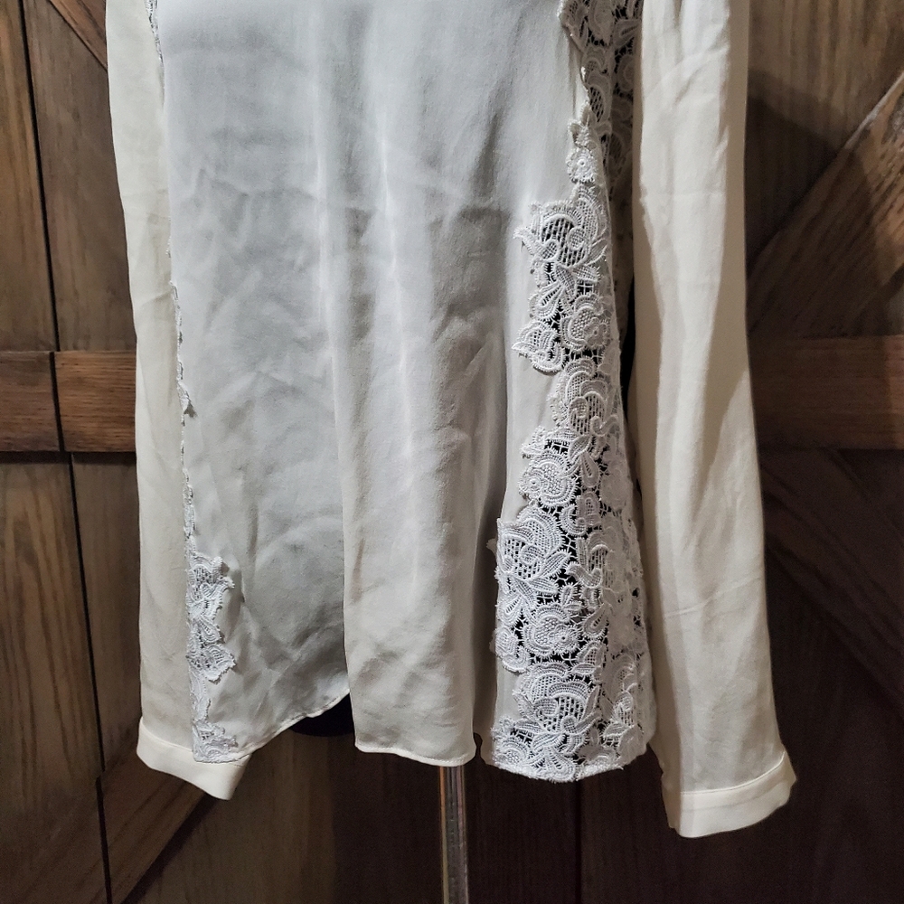 LAST CHANCE Rebecca Taylor Silk Lace Blouse - Picture 2 of 5